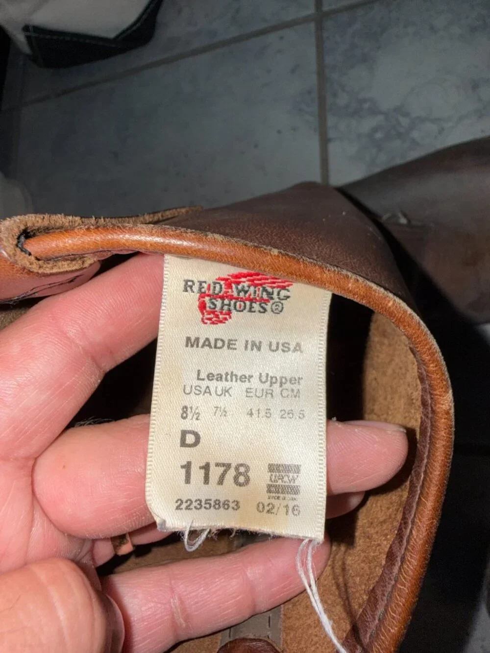 Red Wing Pecos 1178 11-inch Soft Pull-On Boots Mens 8.5 D Leather Resoled Vibram